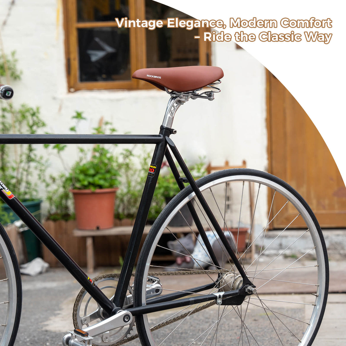 Retro fietszadel