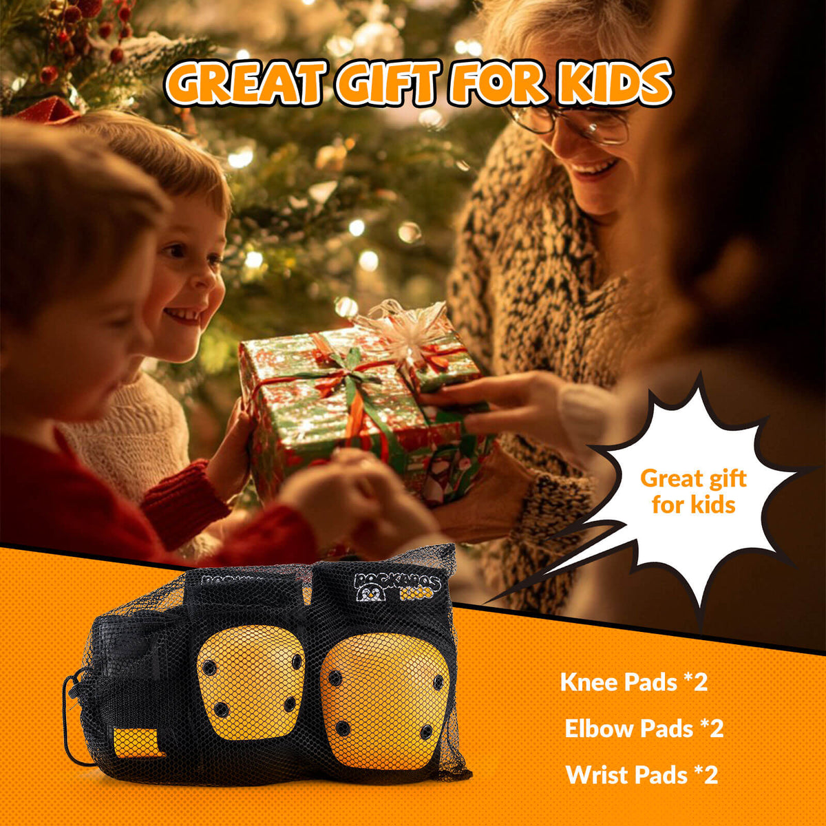 ROCKBROS Kids Cycling & Skate Pads Set