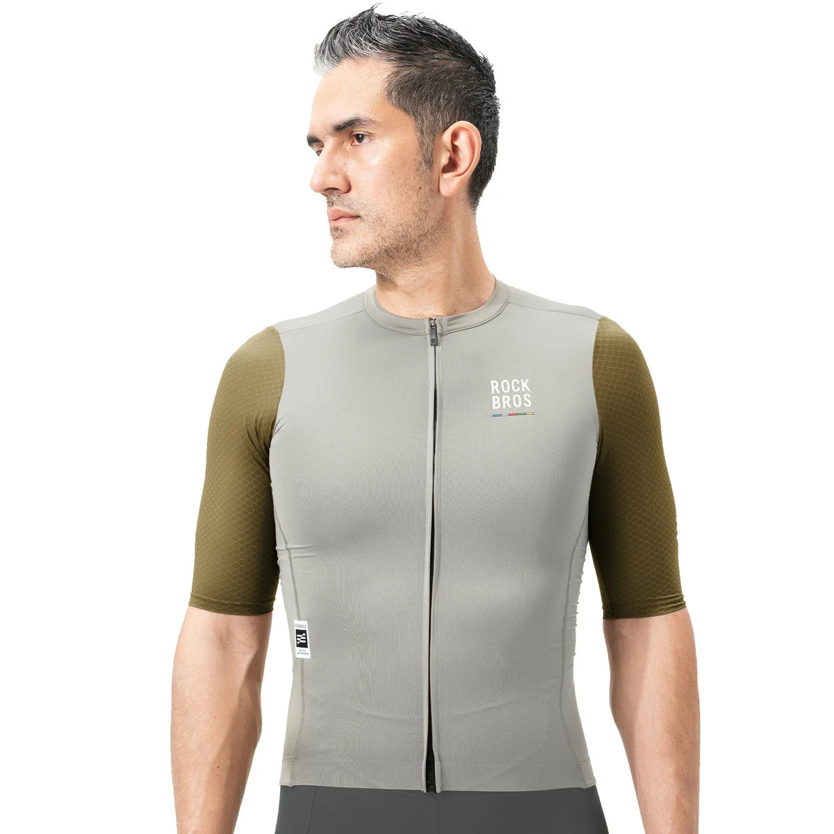 ROCKBROS road to sky heren fietsshirt#gray-green
