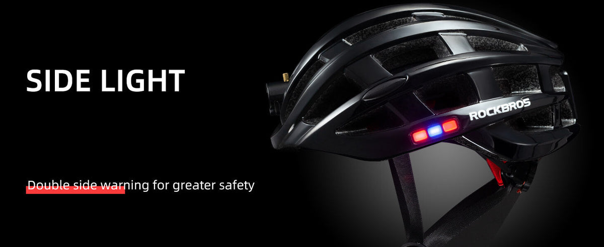 Fietshelm ZN1001 met voor-, achter- en zijverlichting – productdetail 12