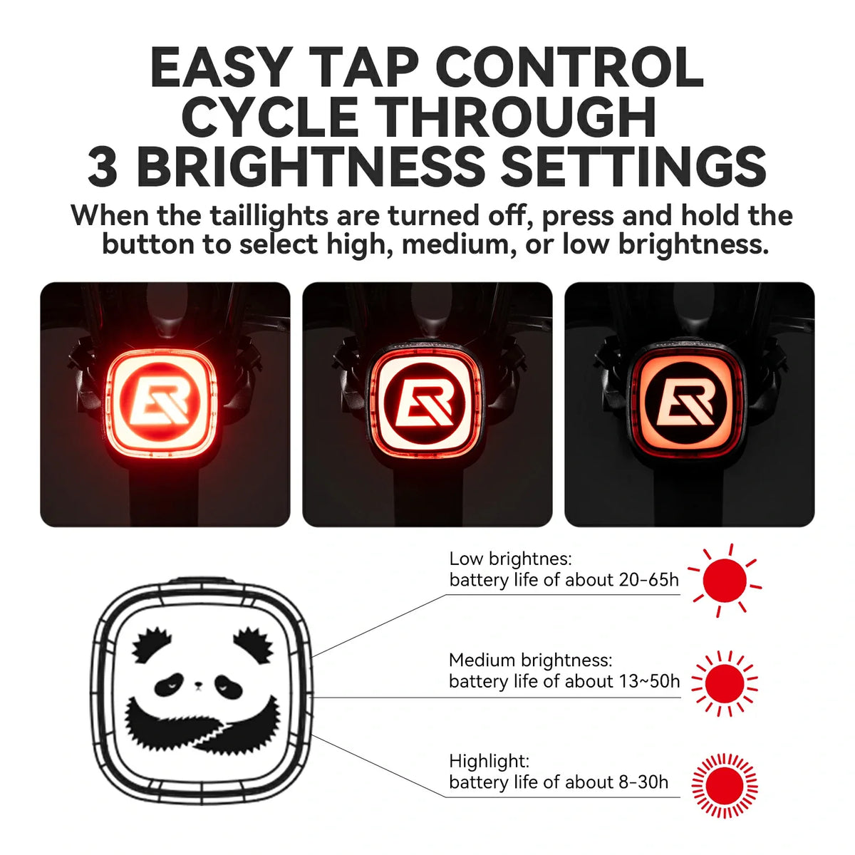 Q2MAX slim achterlicht met remsensor en LED-display