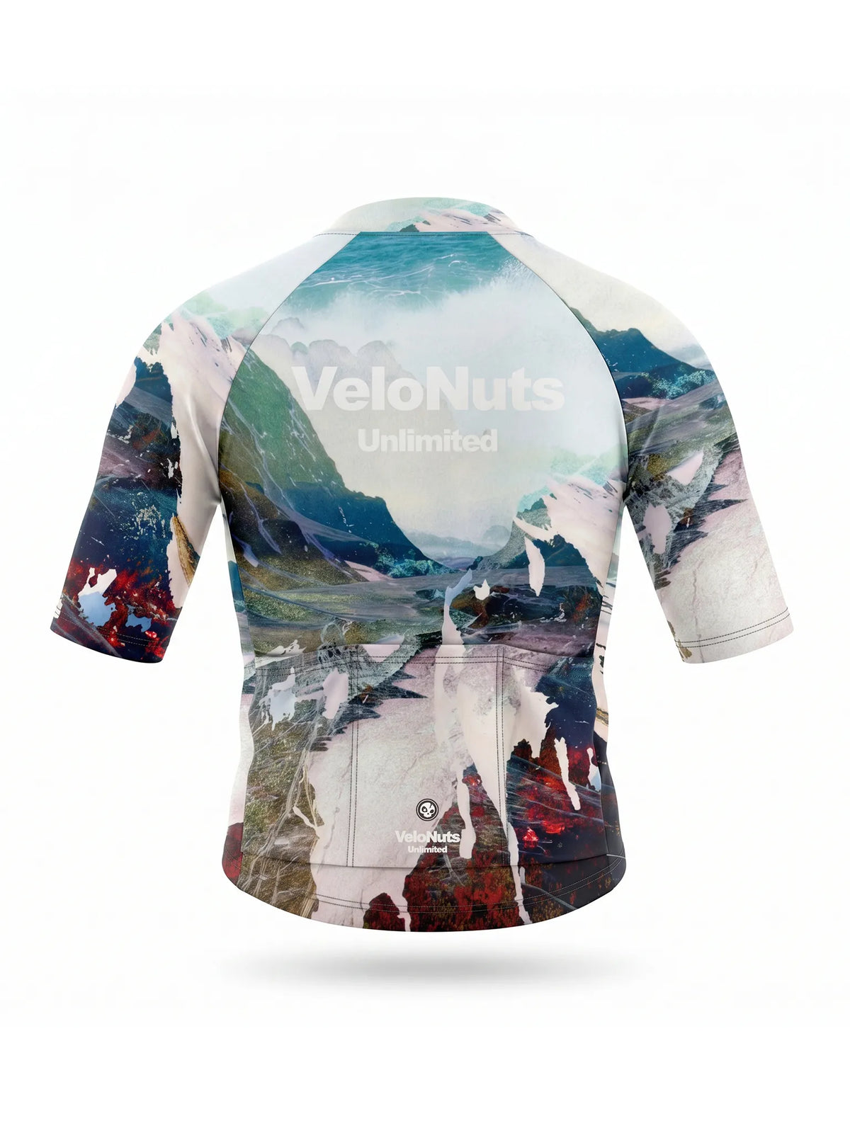 ROCKBROS heren fietsshirt Terrain Blocks ademend wielershirt Alpine Fracture