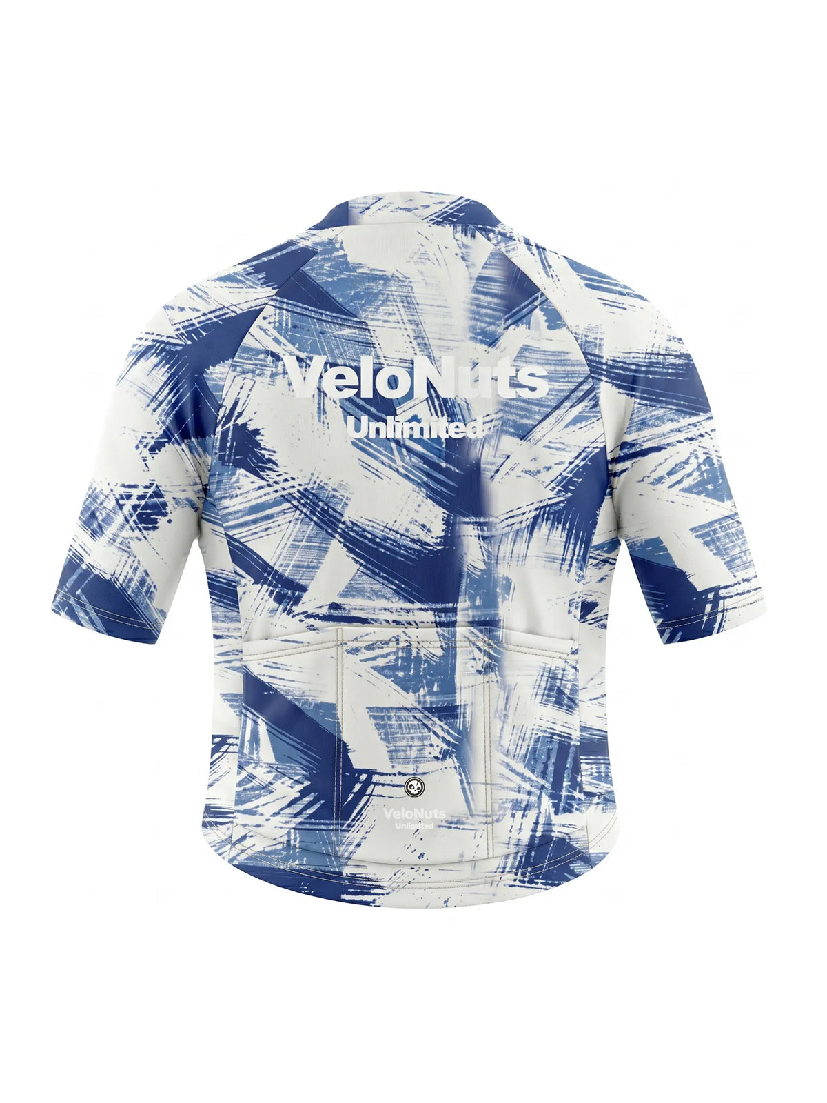 ROCKBROS heren fietsshirt Ink Burst ademend wielershirt Cobalt Strokes