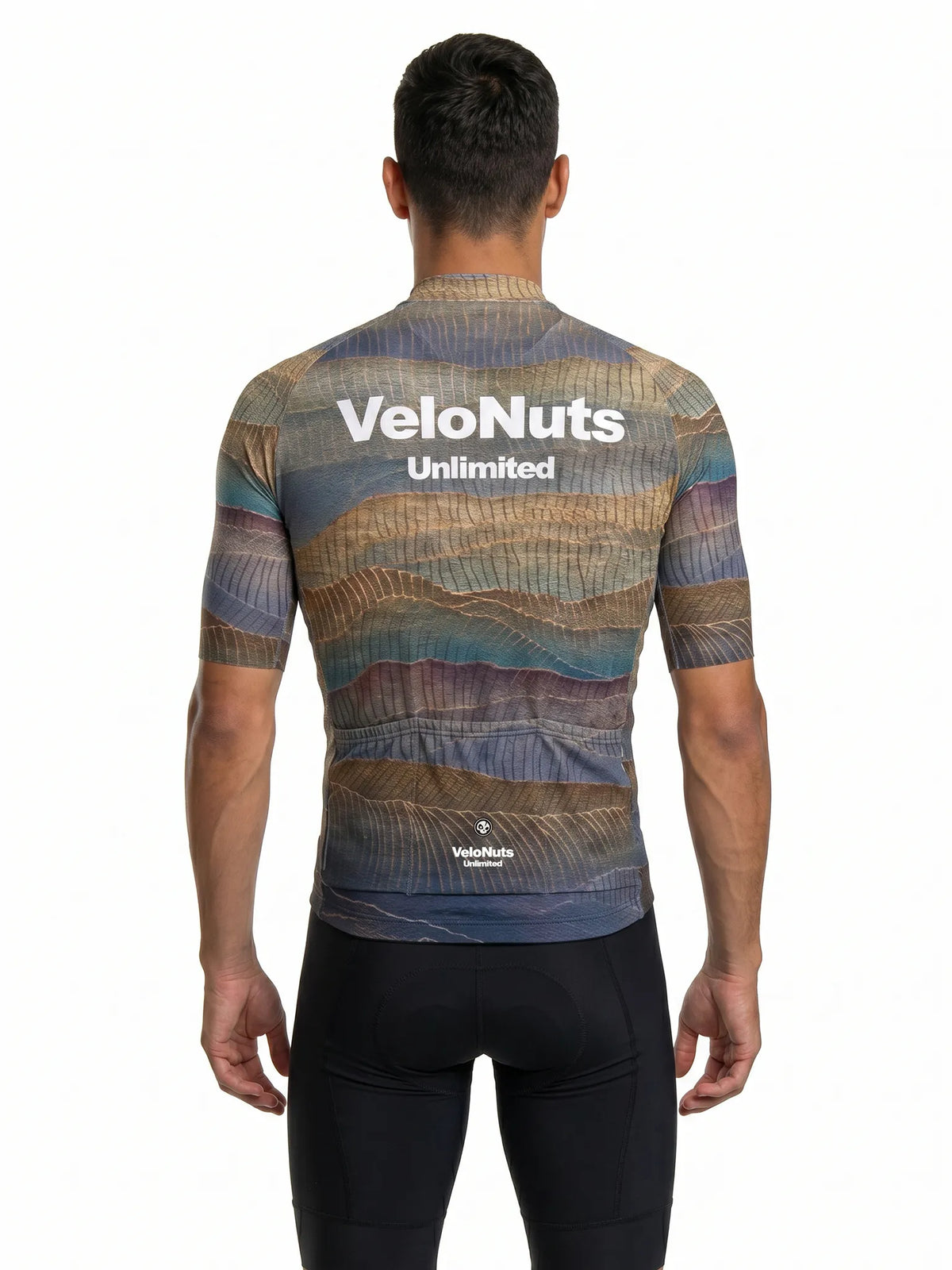 ROCKBROS heren fietsshirt Terrain Blocks ademend wielershirt Desert Contour