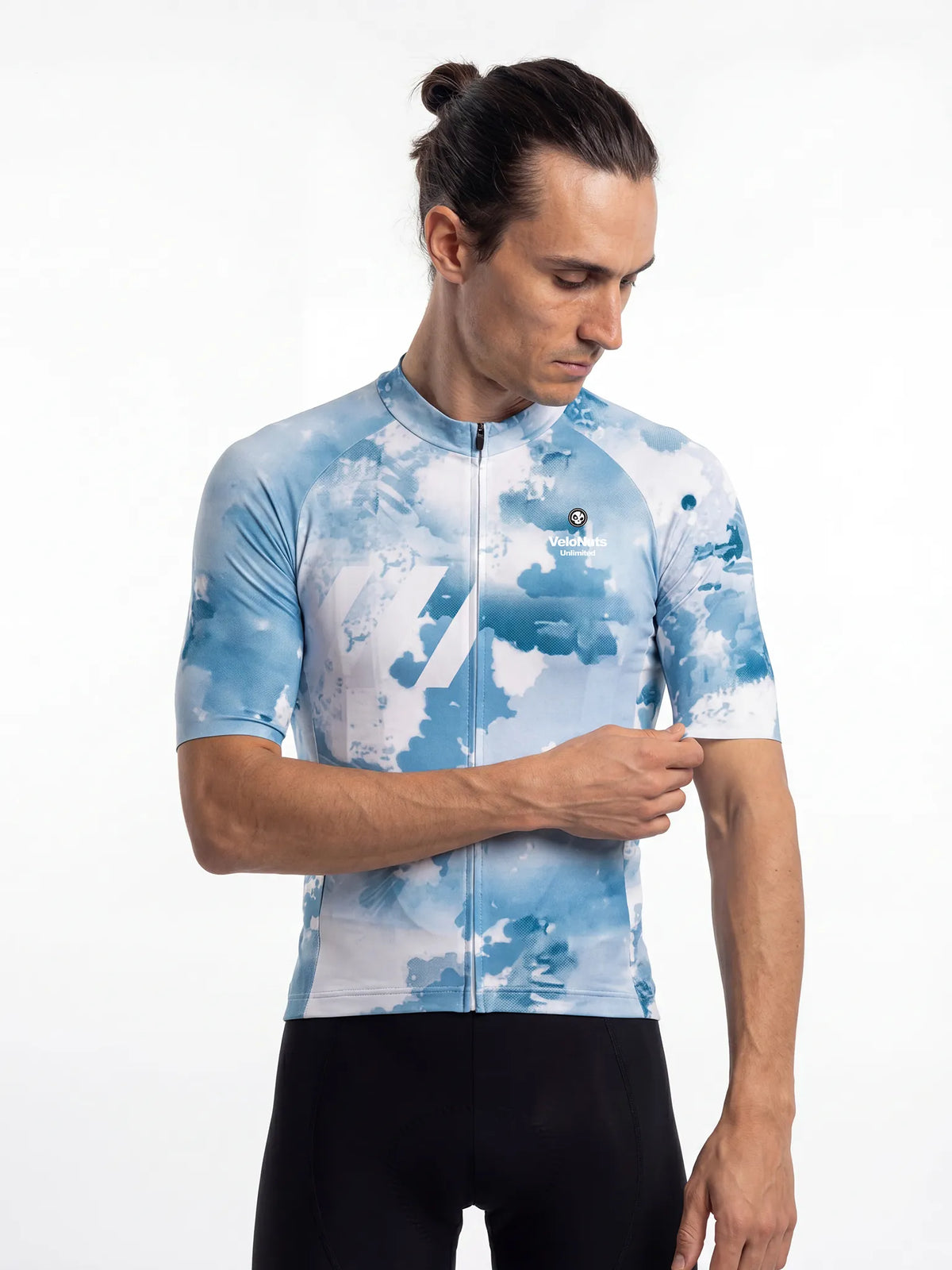 ROCKBROS heren fietsshirt Wild Garden ademend wielershirt Frost Bloom