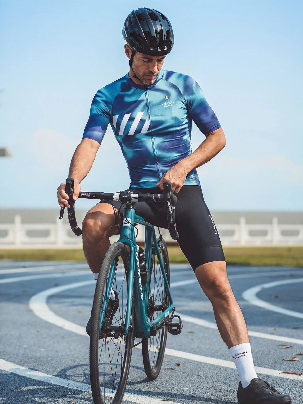 ROCKBROS heren fietsshirt Tech Skin ademend wielershirt Glacier Silk