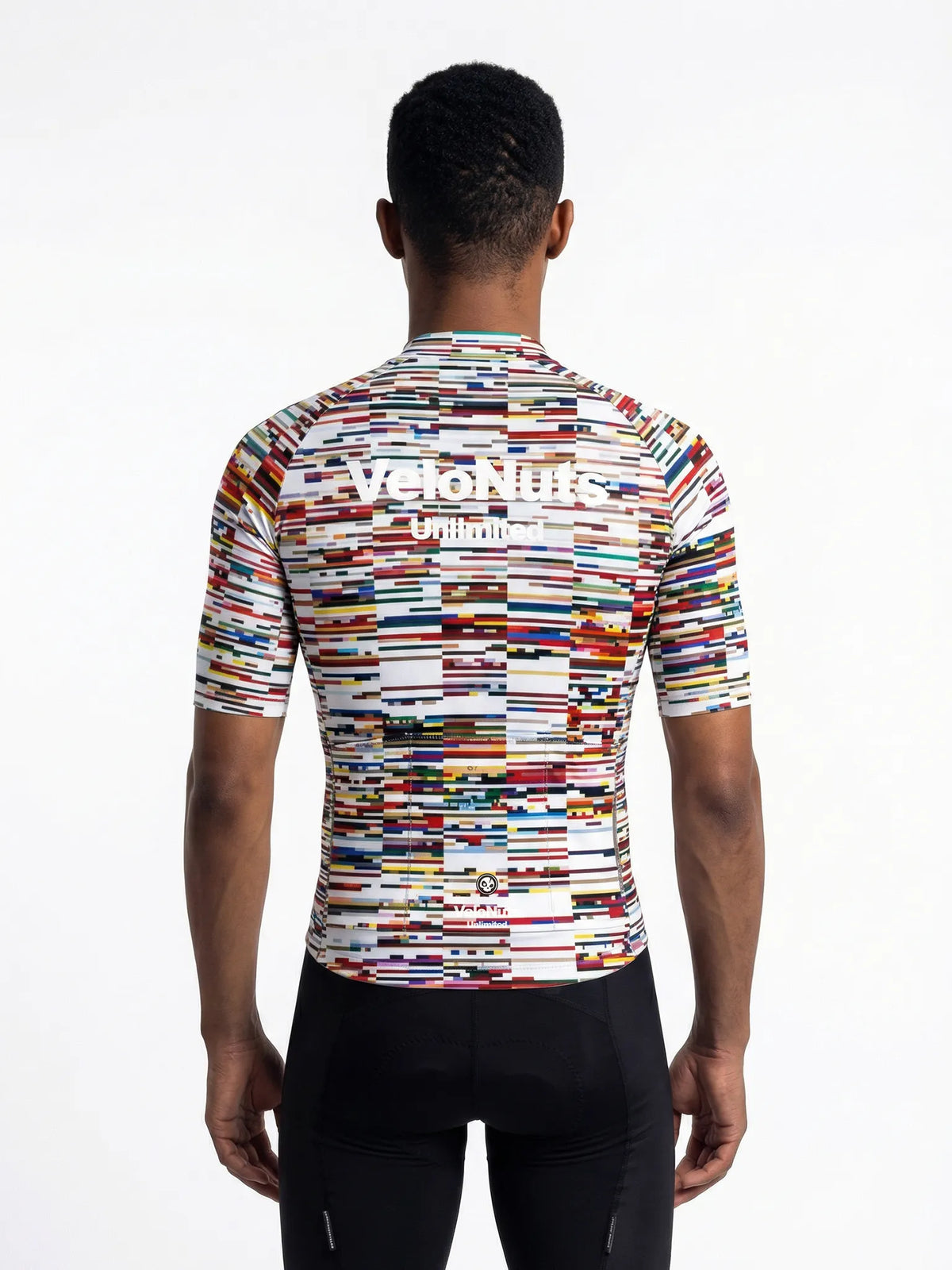 ROCKBROS heren fietsshirt Pixel Riot ademend wielershirt Glitch Scan