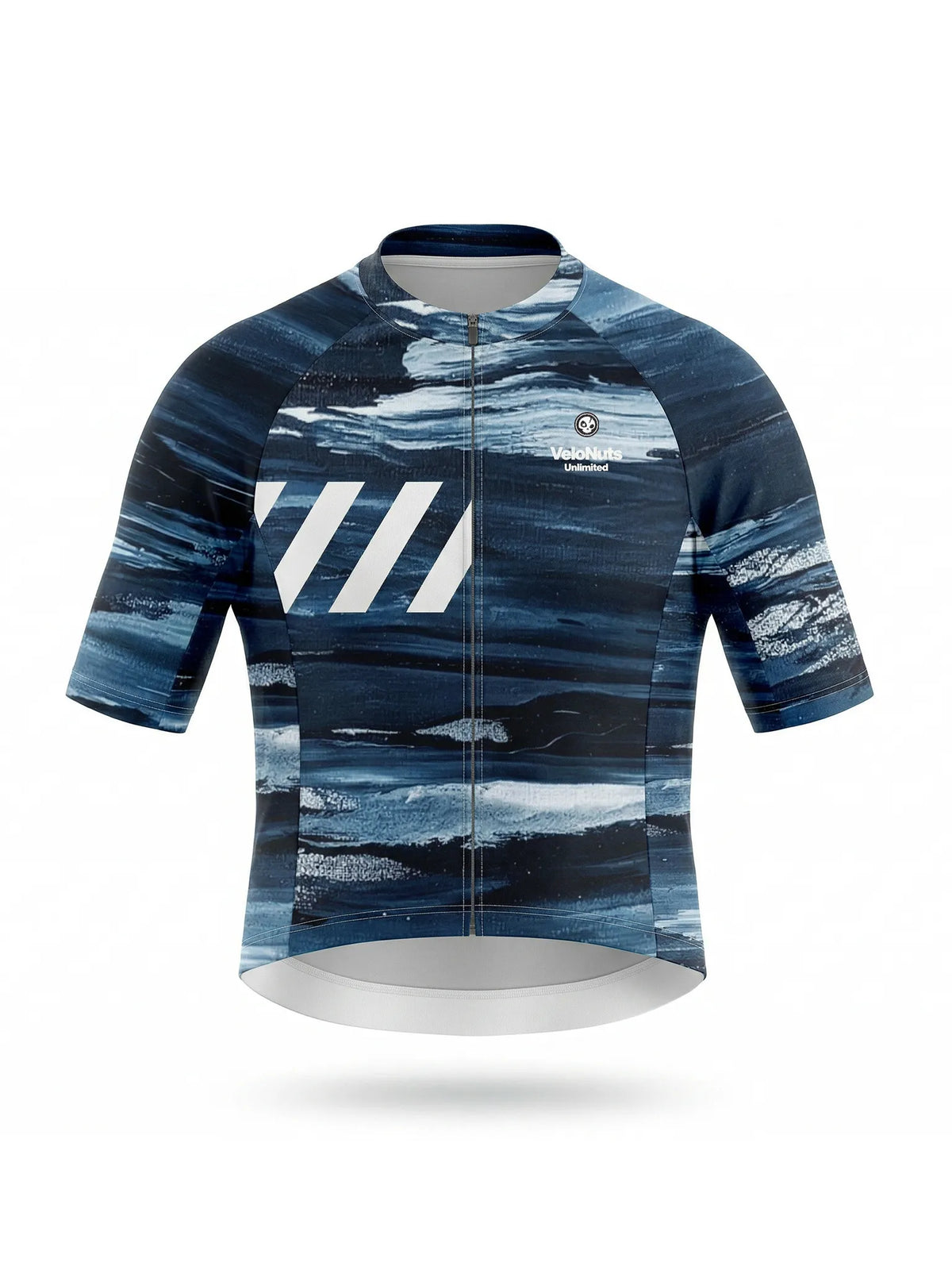 ROCKBROS heren fietsshirt Ink Burst ademend wielershirt Indigo Drift