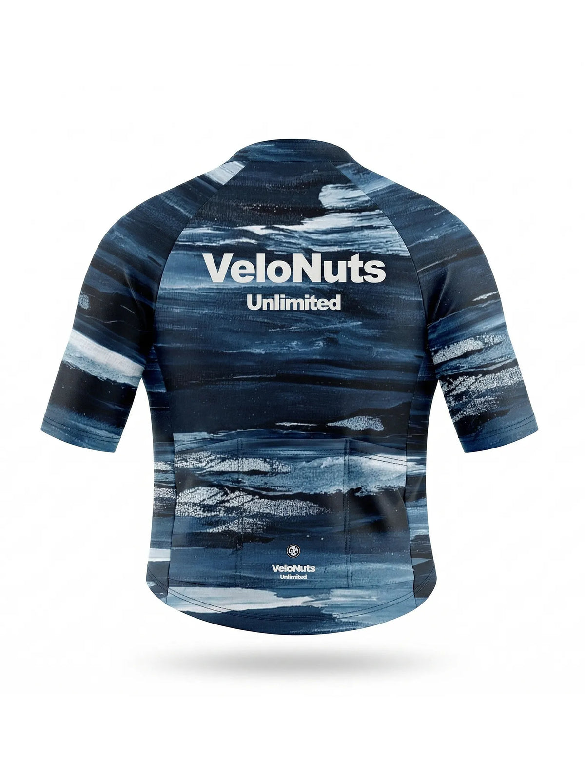 ROCKBROS heren fietsshirt Ink Burst ademend wielershirt Indigo Drift