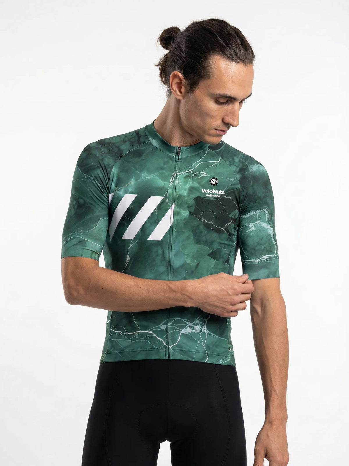 ROCKBROS heren fietsshirt Liquid Terrain ademend wielershirt Emerald Vein