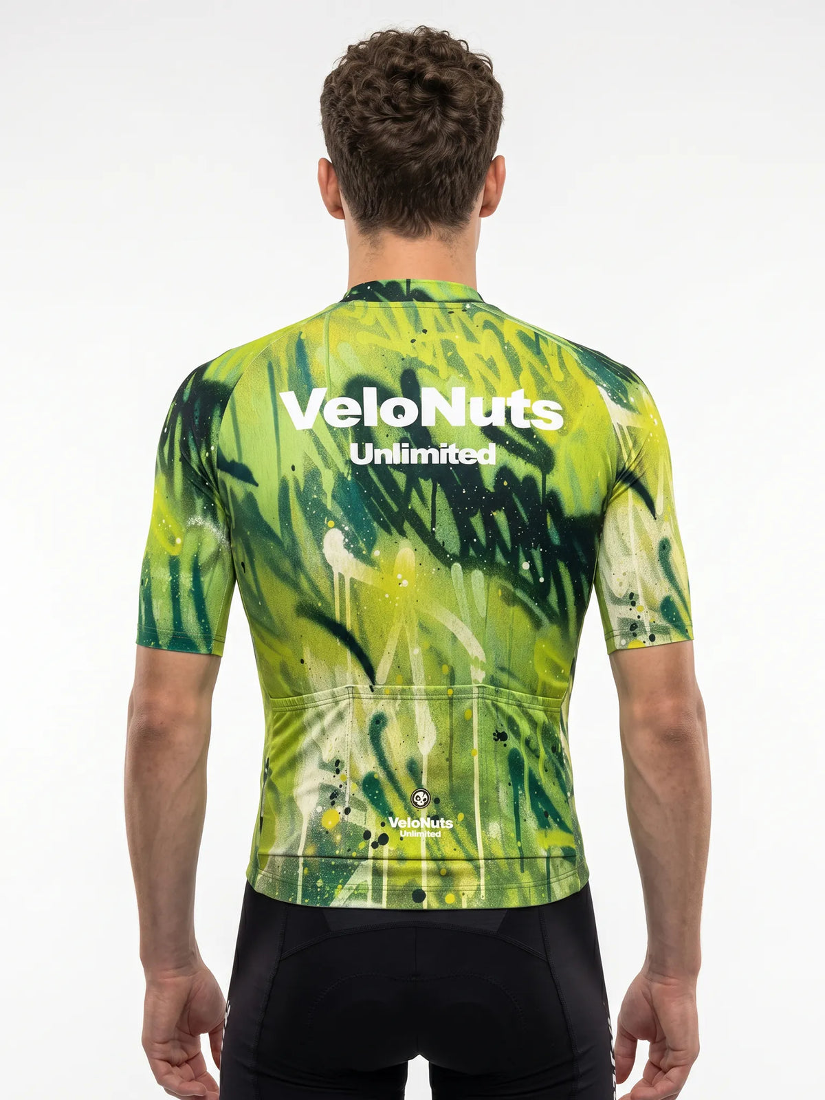 ROCKBROS heren fietsshirt Street Graffiti ademend wielershirt Lime Tag