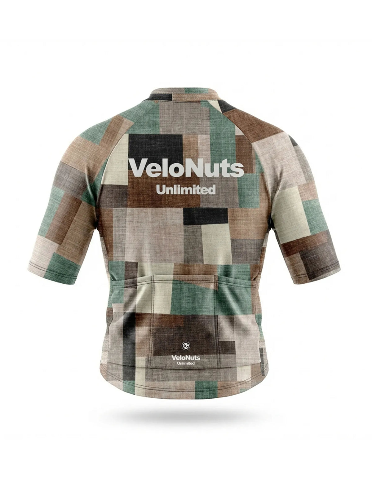 ROCKBROS heren fietsshirt Terrain Blocks ademend wielershirt Linen Patchwork