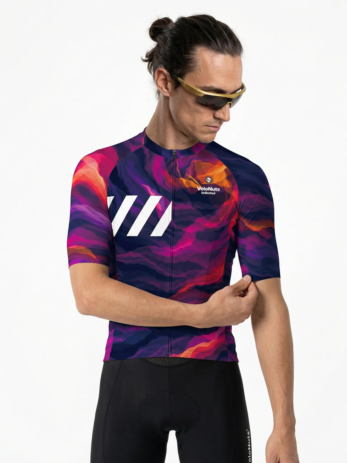 ROCKBROS heren fietsshirt Liquid Terrain ademend wielershirt Magma Flow