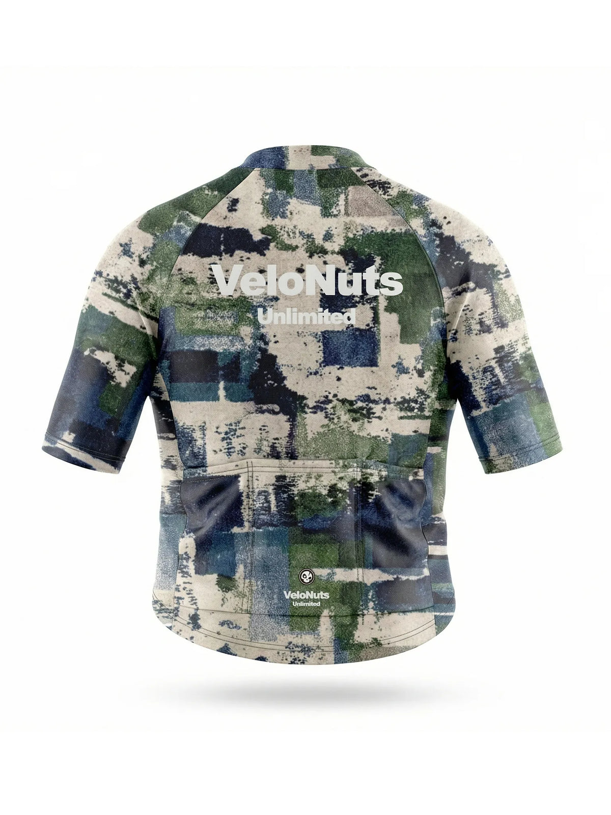 ROCKBROS heren fietsshirt Terrain Blocks ademend wielershirt Moss Stone Blocks