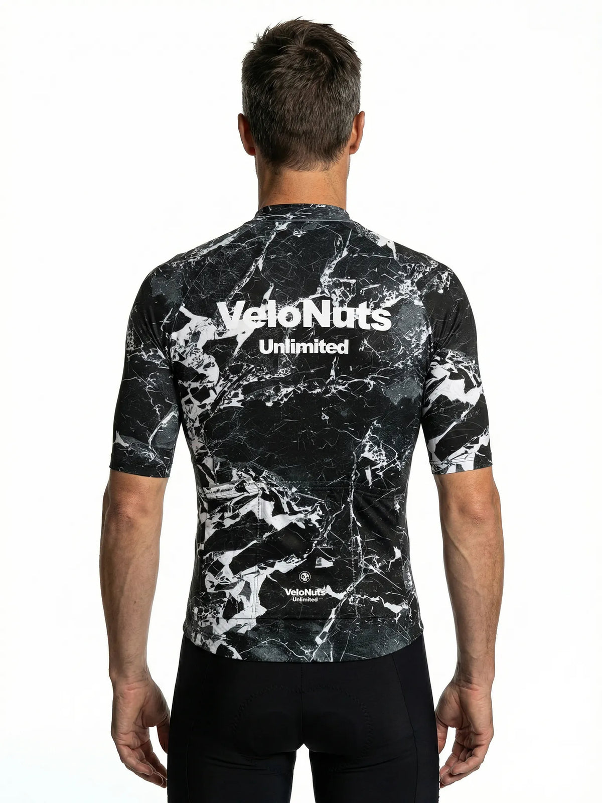 ROCKBROS heren fietsshirt Liquid Terrain ademend wielershirt Noir Marble