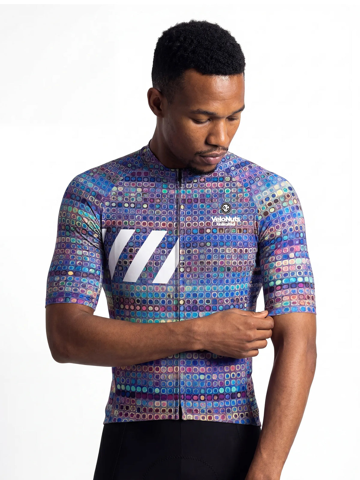 ROCKBROS heren fietsshirt Pixel Riot ademend wielershirt Prism Mosaic