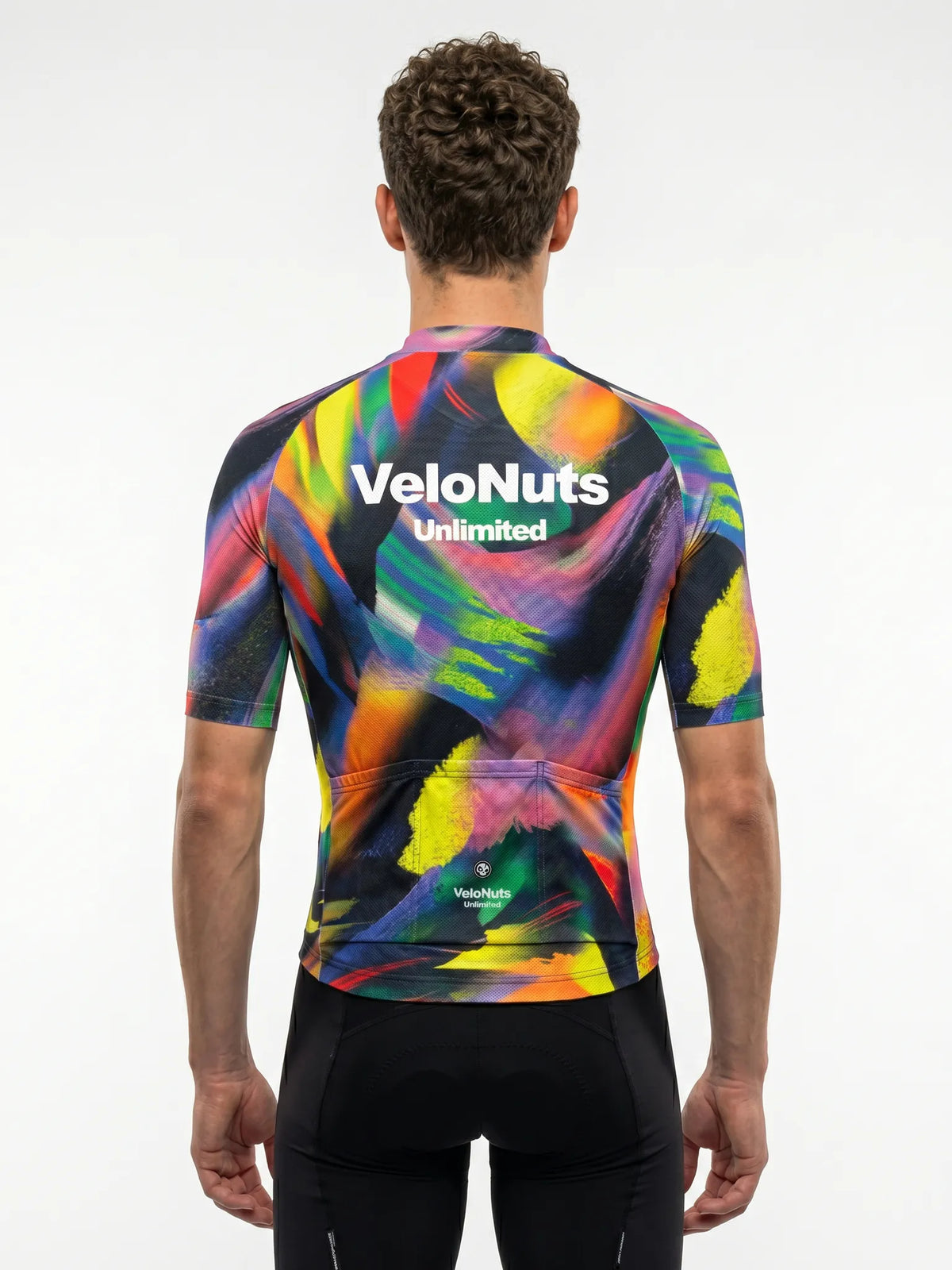 ROCKBROS heren fietsshirt Pixel Riot ademend wielershirt Vertical Glitch