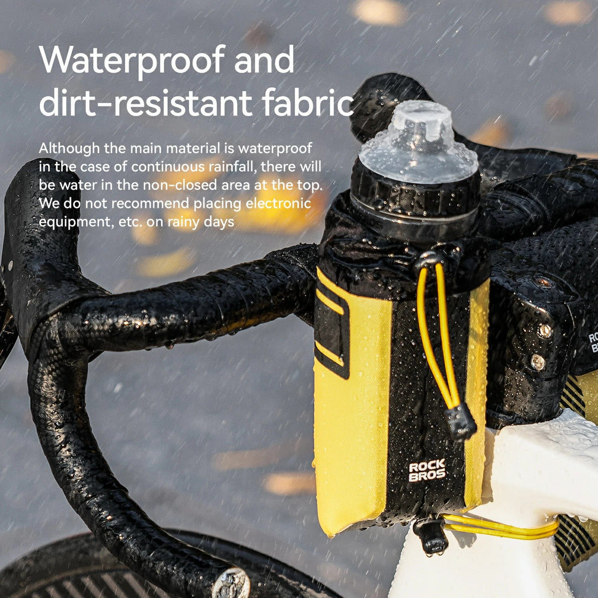 ROCKBROS waterdichte stuurtas met flessenvak as-162