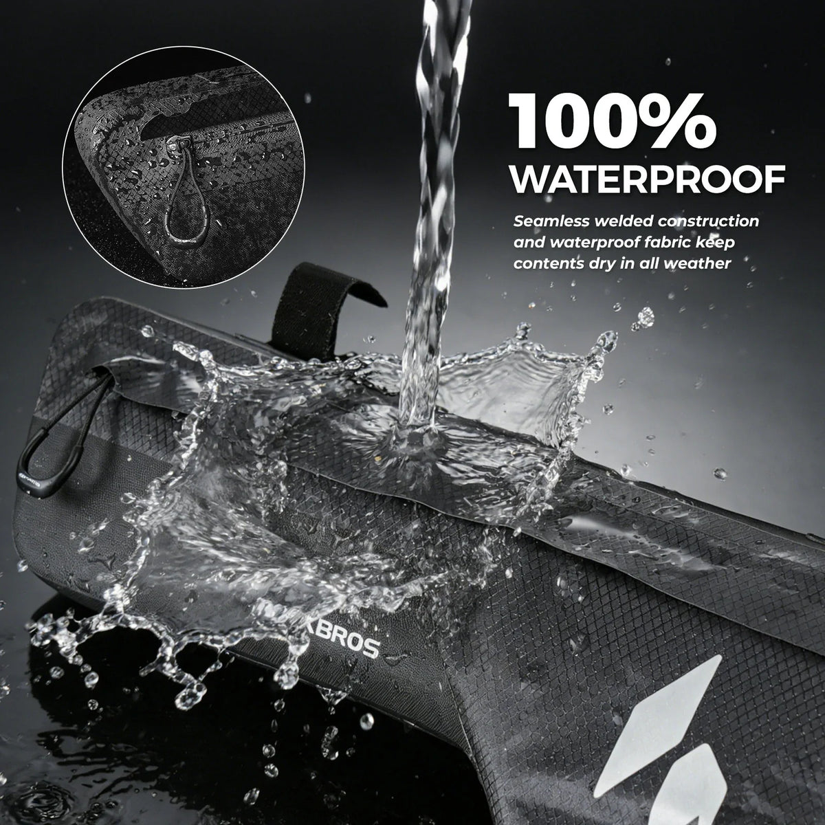 RideMate waterdichte frametas 1,9 L AS-152