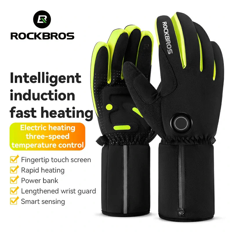 Slim verwarmde winterhandschoenen met touchscreen