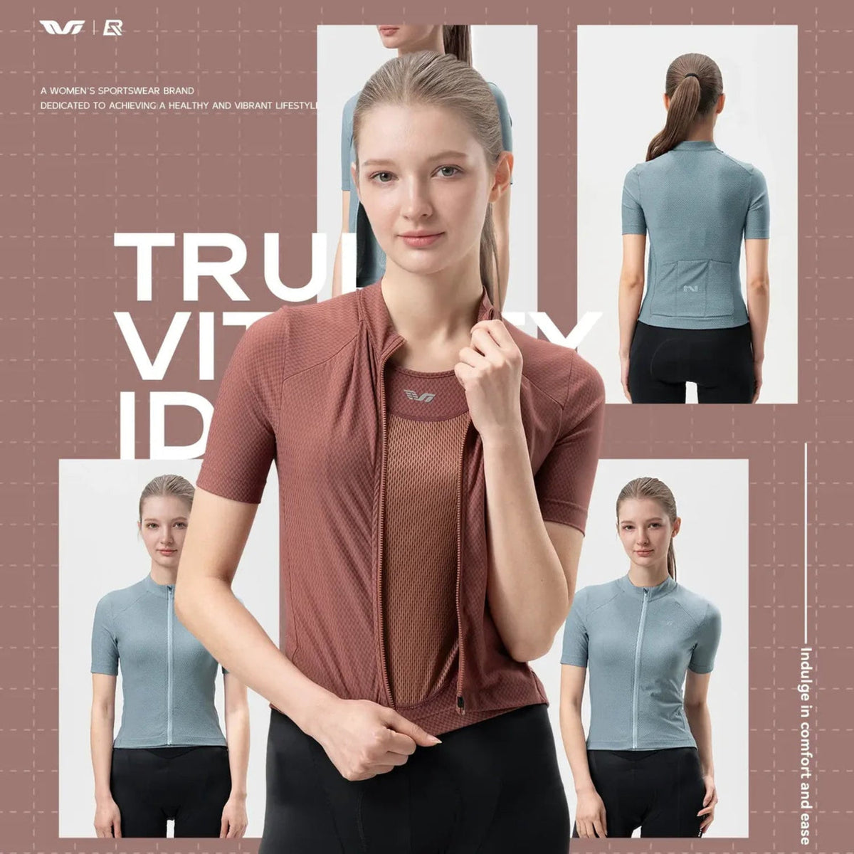 ROCKBROS dames 2-in-1 korte mouw fietsshirt