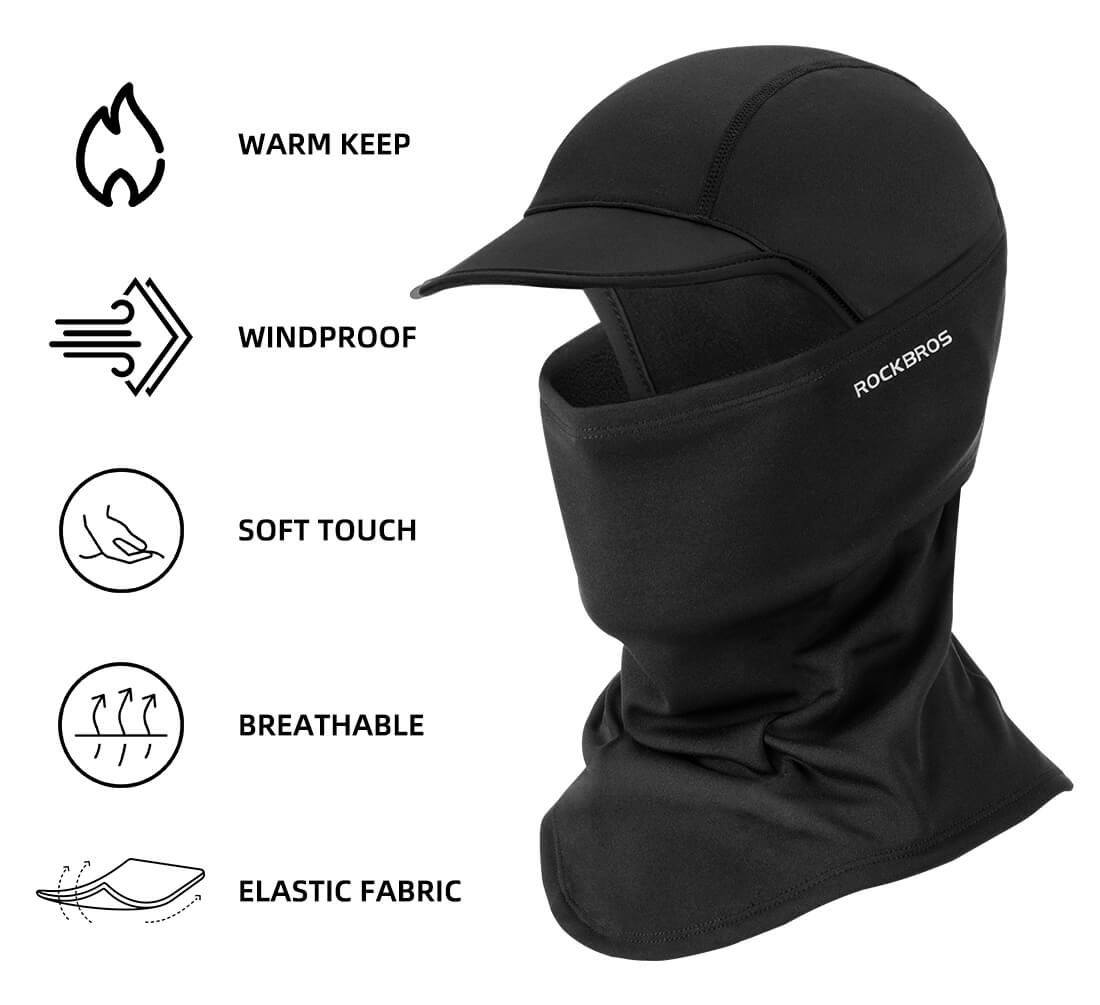 Thermische winter bivakmuts met klep