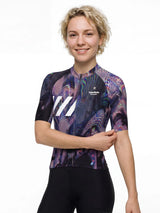 ROCKBROS dames fietsshirt Neon Condense ademend wielershirt Psywave Mirage