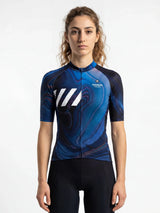 ROCKBROS dames fietsshirt Liquid Terrain ademend wielershirt Midnight Gyre