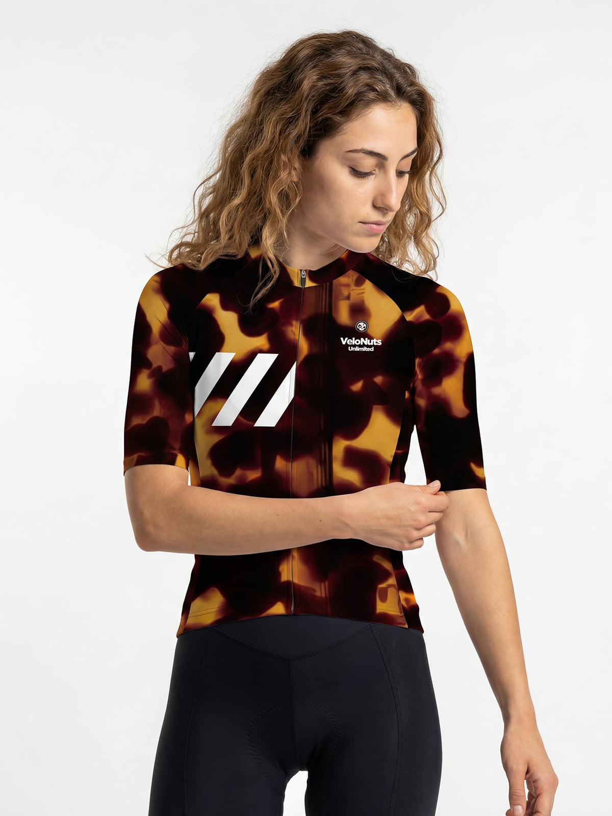 ROCKBROS dames fietsshirt Fur Code ademend wielershirt Smoked Tortoise