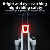 ROCKBROS helm achterlicht usb oplaadbaar led super helder waarschuwingslicht