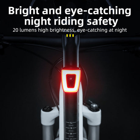 ROCKBROS helm achterlicht usb oplaadbaar led super helder waarschuwingslicht