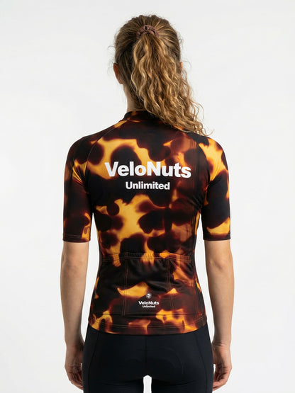 ROCKBROS dames fietsshirt Fur Code ademend wielershirt Smoked Tortoise