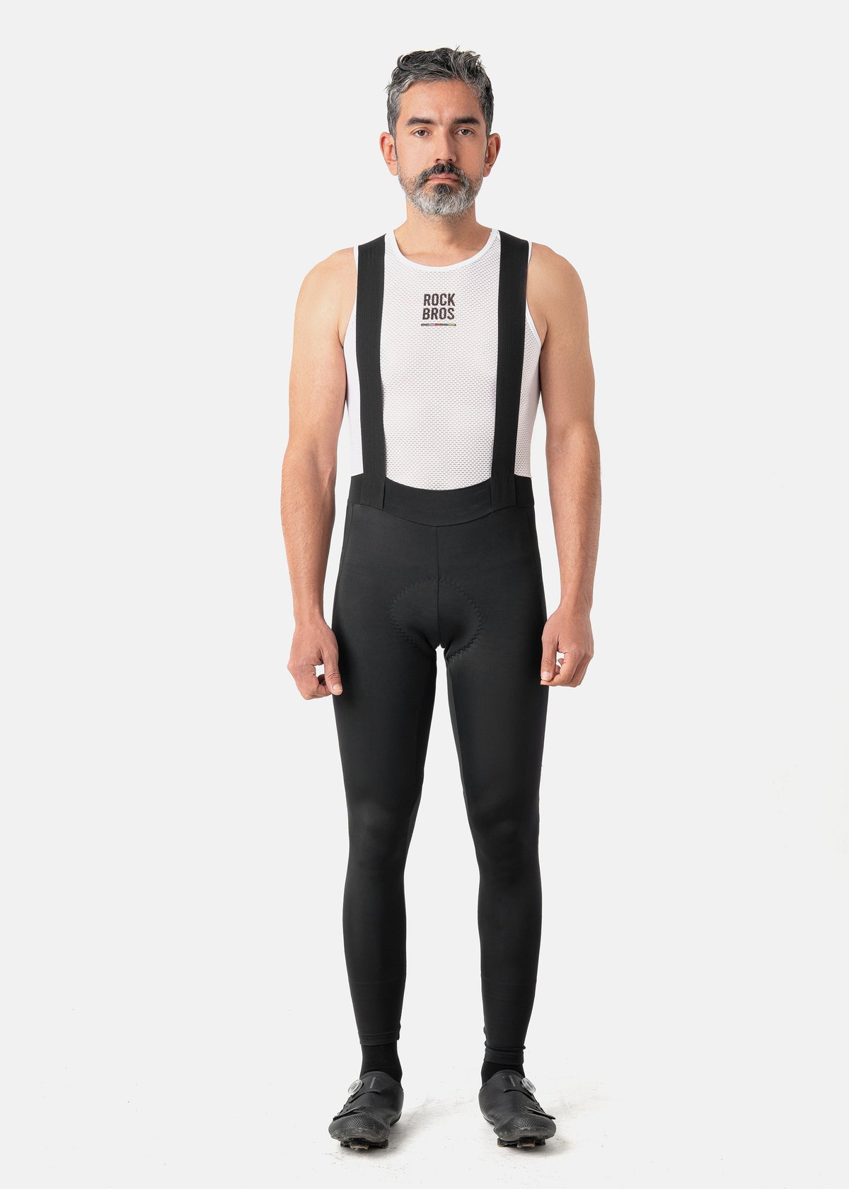 Road-to-Sky heren lange fietsbroek met bretels