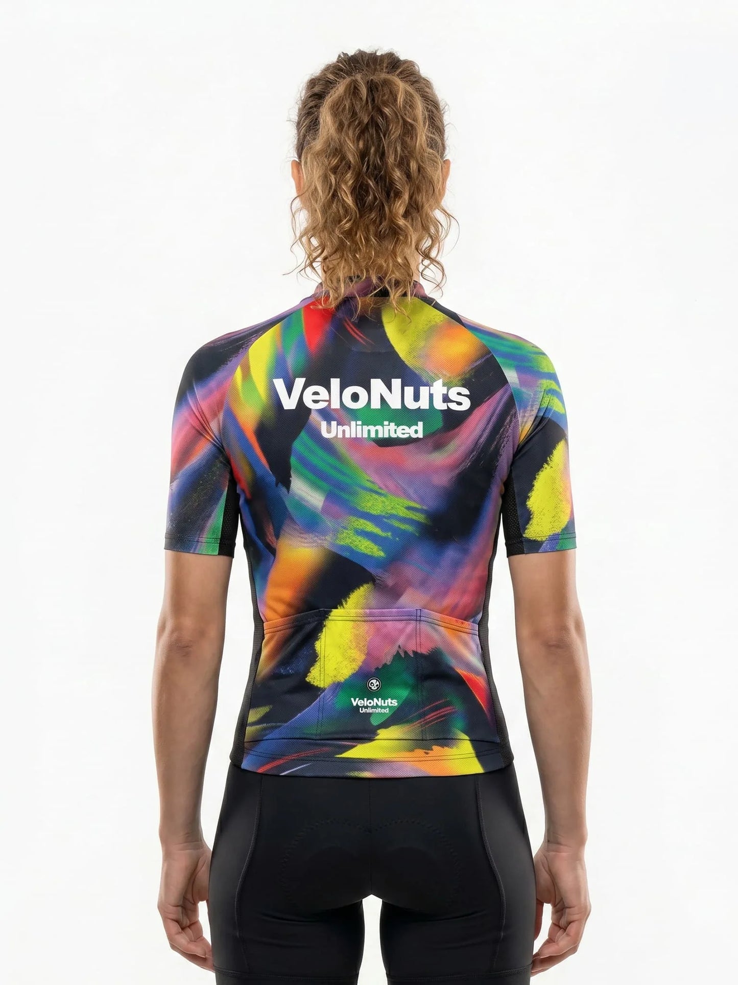 ROCKBROS dames fietsshirt Pixel Riot ademend wielershirt Vertical Glitch