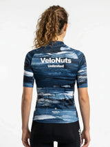 ROCKBROS dames fietsshirt Ink Burst ademend wielershirt Indigo Drift