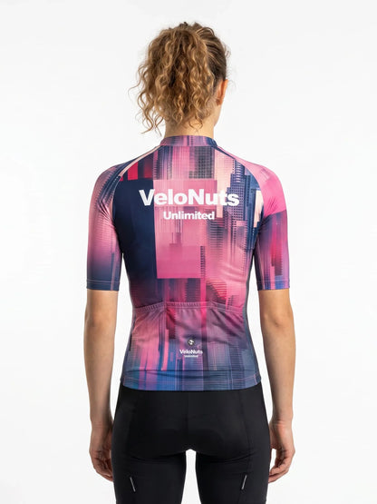 ROCKBROS dames fietsshirt Liquid Terrain ademend wielershirt Ocean Blur