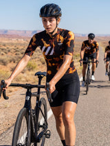 ROCKBROS dames fietsshirt Fur Code ademend wielershirt Smoked Tortoise
