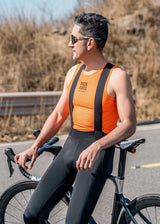 Road-to-Sky heren lange fietsbroek met bretels