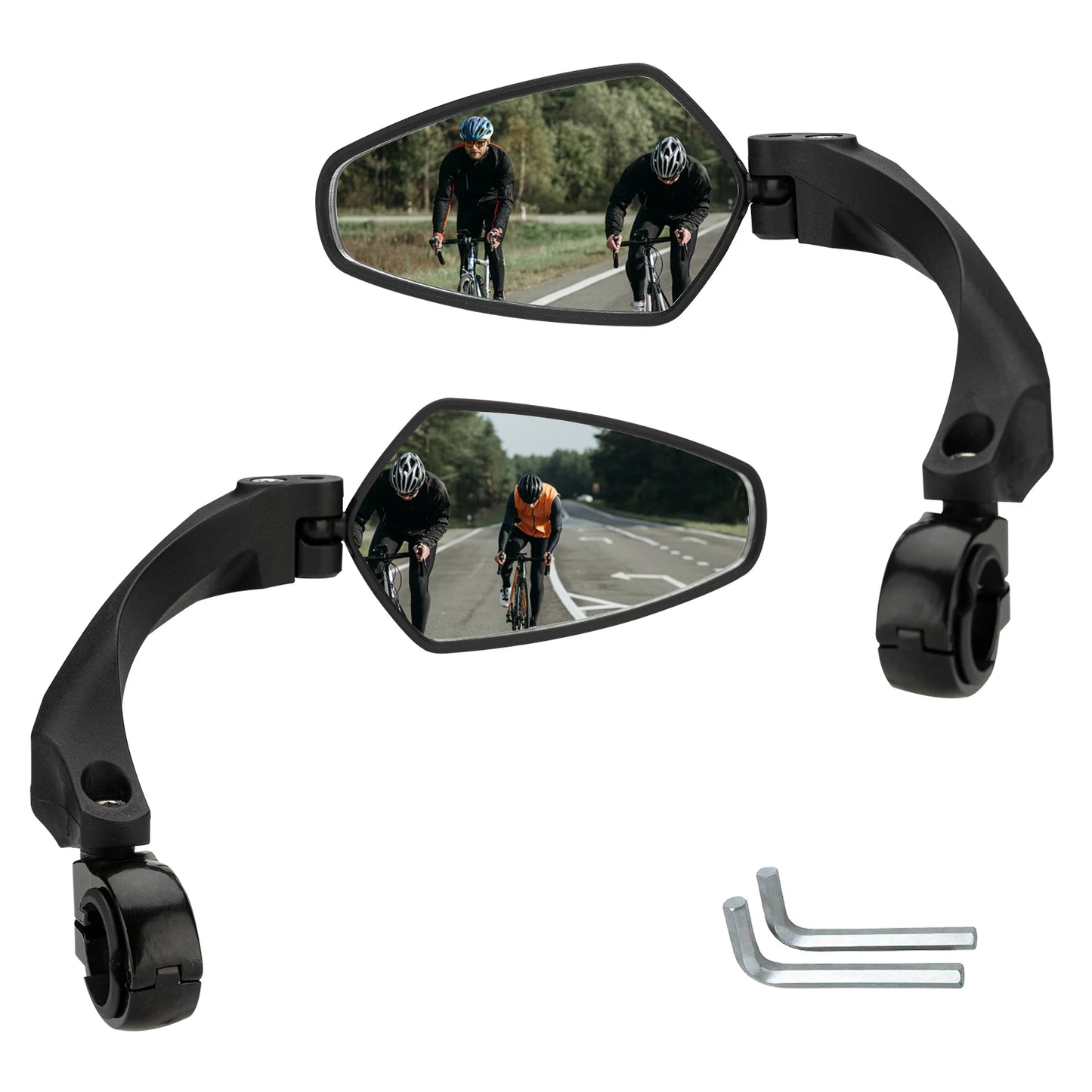ROCKBROS fietsspiegel voor stuur met HD-antiverblindingsglas#Links + rechts