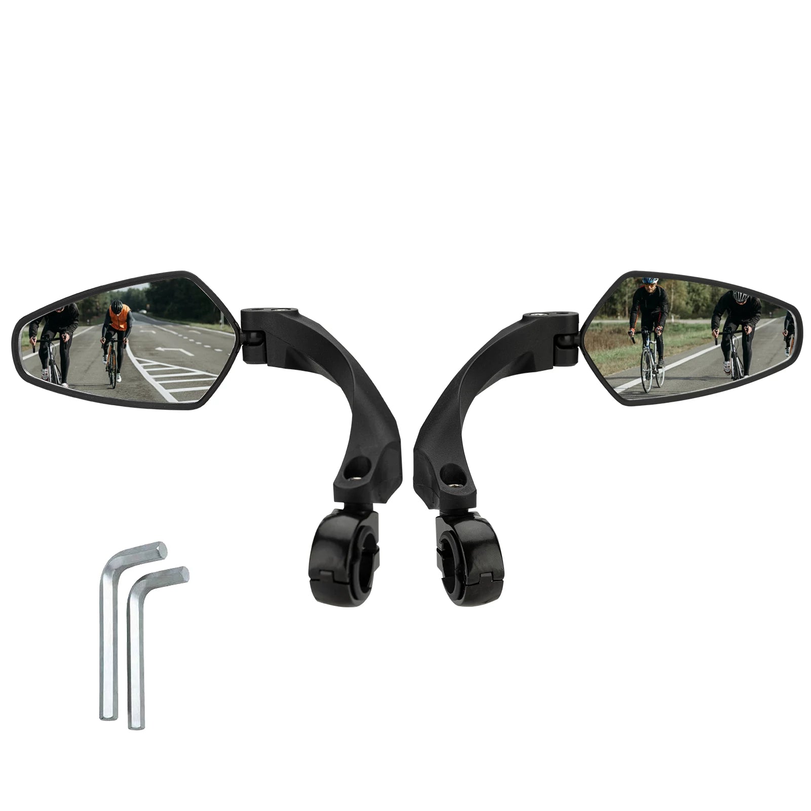 ROCKBROS fietsspiegel voor stuur met HD-antiverblindingsglas#Links + rechts