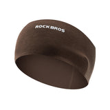Elastische fiets-hoofdband van Tencel en wol – Bruin | ROCKBROS