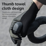 Lange MTB-fietshandschoenen met SBR-padding en touchscreen