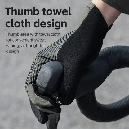 ROCKBROS MTB Gloves - Touch Screen, Anti-Slip Full Finger Cycling Gloves - ROCKBROSUSA