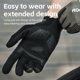 Lange MTB-fietshandschoenen met SBR-padding en touchscreen