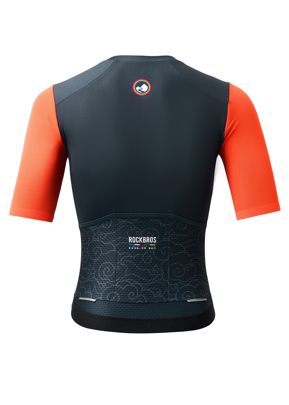 ROCKBROS dames korte mouw fietsshirt road-to-sky#Marineblauw