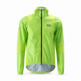 ROCKBROS YPW091 lichtgroen fietsjack vooraan op witte achtergrond