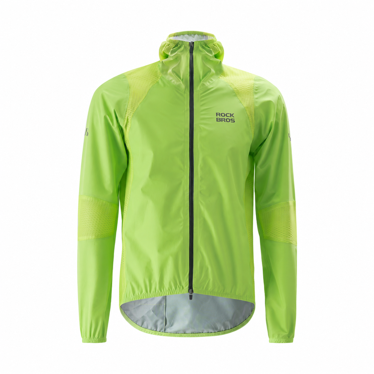 Licht waterdicht fietsjack met ventilatiepanelen - main 正面-白底