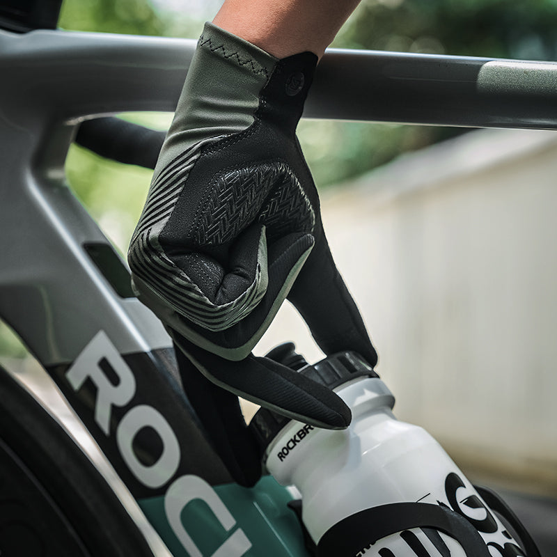 Lange MTB-fietshandschoenen met SBR-padding en touchscreen