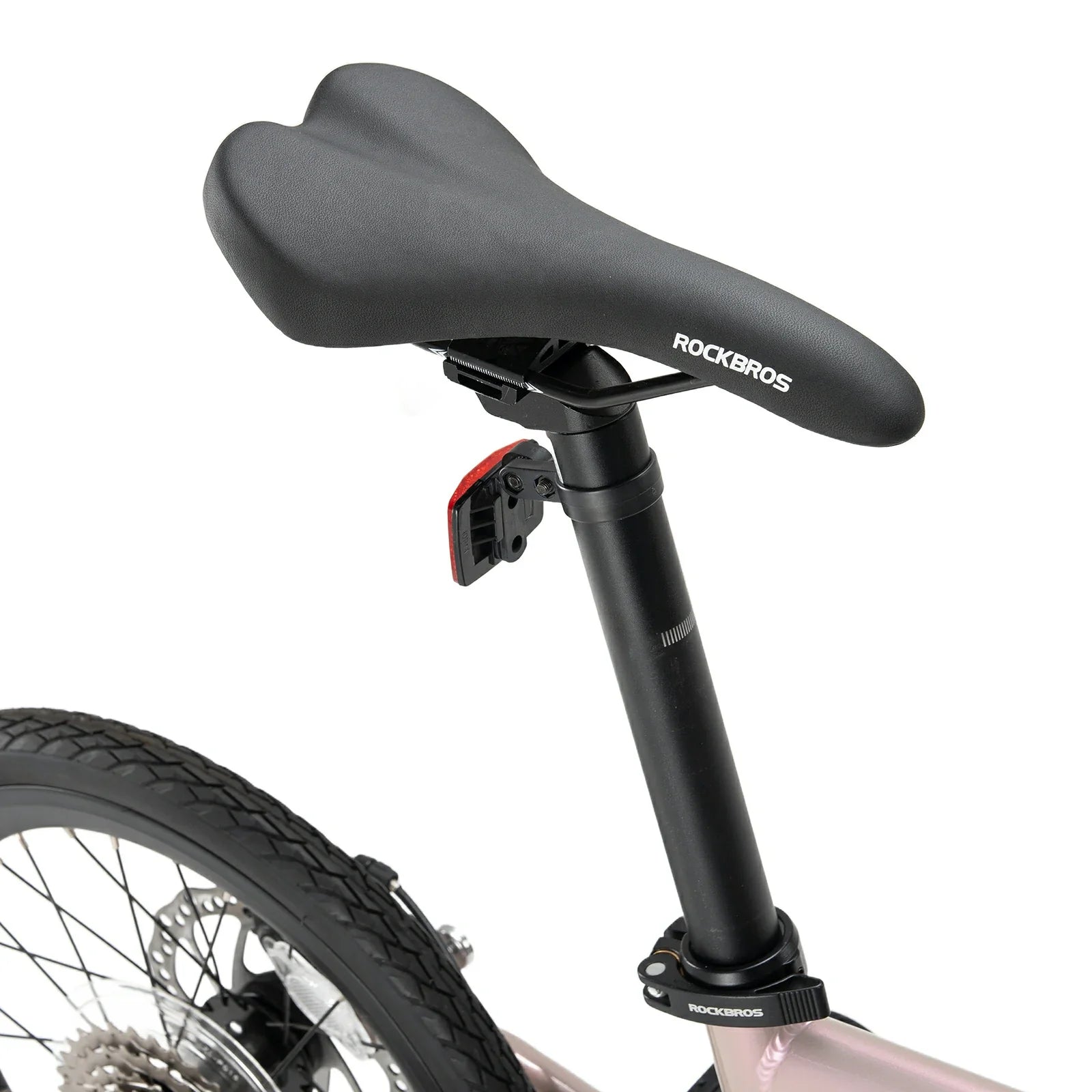 16 Inch Folding Bike 9 Speed #Color_Pink