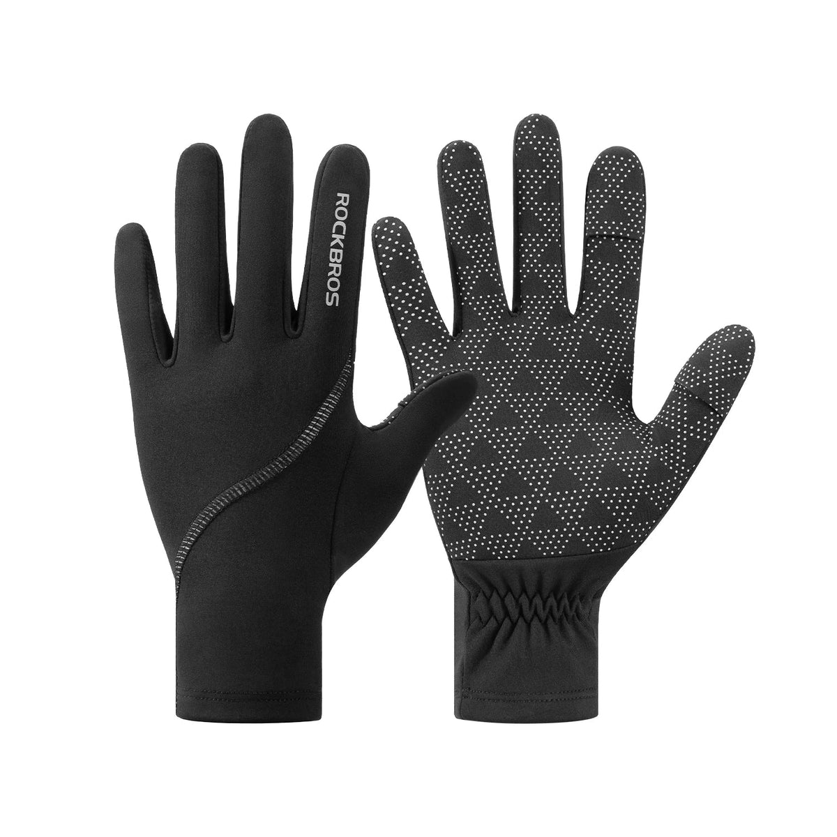 Windwerende fietshandschoenen met fleecevoering – M | ROCKBROS